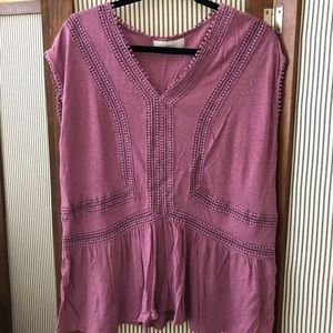 LOFT short sleeved blouse